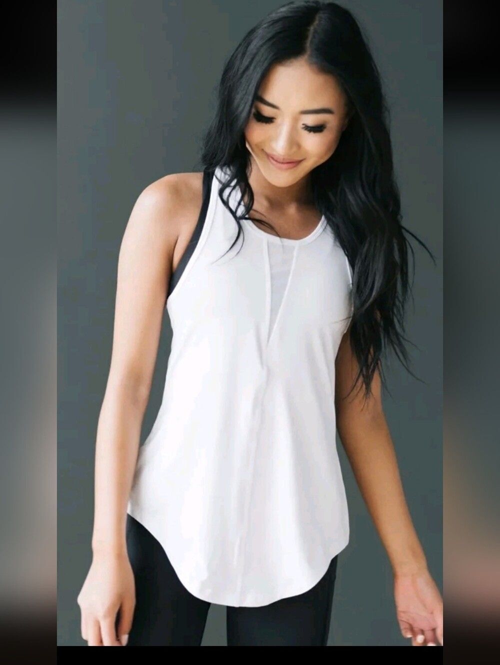 Zyia Active Effortless Tank White Racerback Size XXL